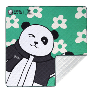 熊猫加厚户外露营防潮垫萌趣便携郊游野餐垫帐篷地垫天幕地布