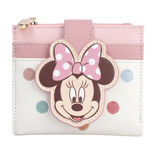 迪士尼钱包女款2026新款儿童迷你零钱包证件收纳包轻薄小巧卡包