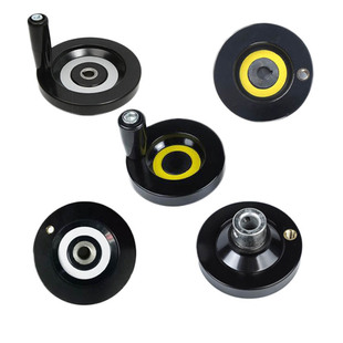 胶木手轮背波纹手轮顶丝内波纹手摇轮铝合金手轮圆形机床机械手柄