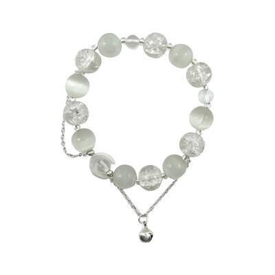 碎花蝴蝶手链小众琉璃手串