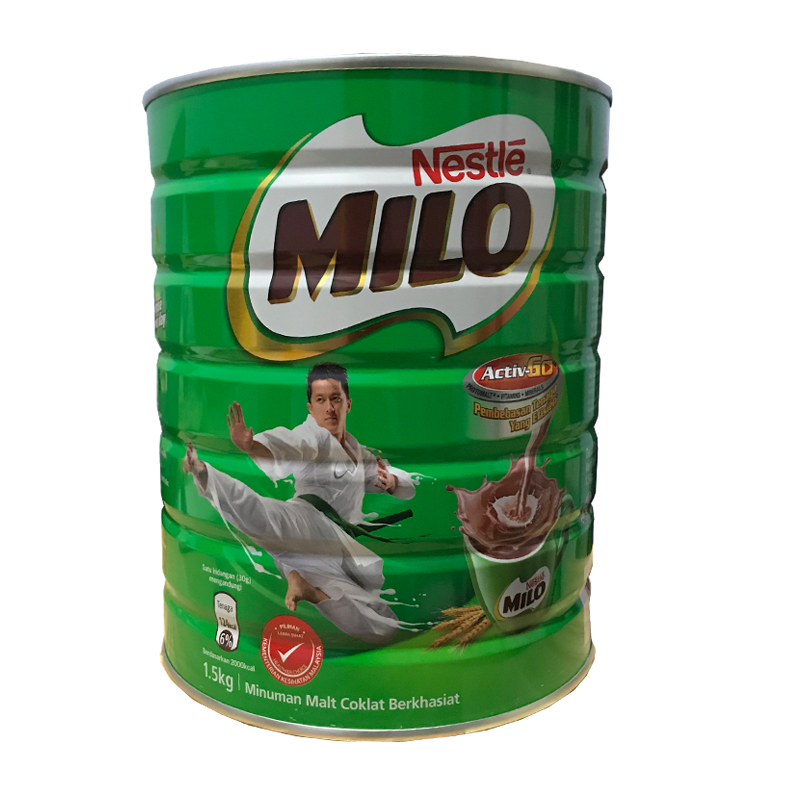 马来西亚原装进口Nestle雀巢美禄milo巧克力可可粉冲饮罐装1.5kg