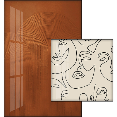 壁家之画玄关侘寂风可定制双层画