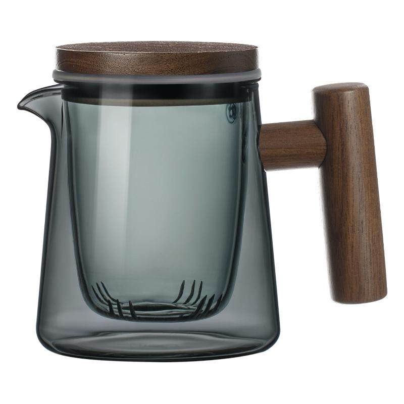 木笙玩物玻璃茶壶家用一人泡茶具套装高级感过滤冲泡茶壶茶水分离