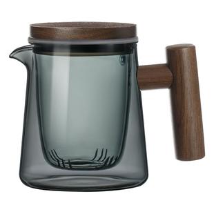 木笙玩物玻璃茶壶家用一人泡茶具套装高级感过滤冲泡茶壶茶水分离
