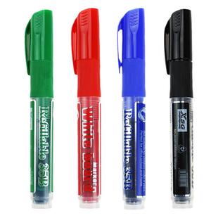 白板笔可擦教师直液式大容量可加墨水黑色玻璃易擦水性办公写字笔