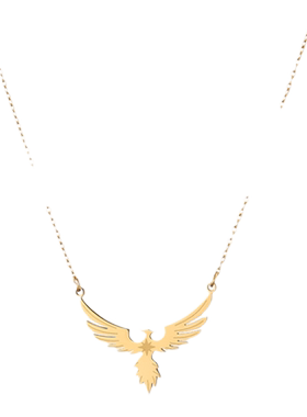 小众设计希腊神话火鸟复古项链IPG18K镀金欧洲不死鸟菲尼克斯项链