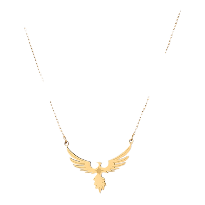 小众设计希腊神话火鸟复古项链IPG18K镀金欧洲不死鸟菲尼克斯项链