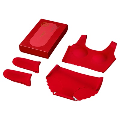 红豆本命年红色少女文胸礼盒套装