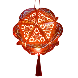 新年手工diy绣球灯笼过年亲子活动制作材料古风拍照打卡手提花灯