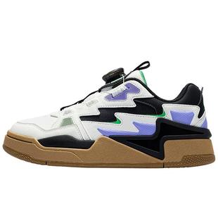 骜杰丨安踏儿童板鞋男童鞋2025秋冬新款低帮板鞋旋钮扣鞋滑板鞋子