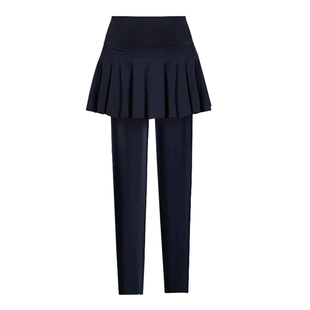 秋冬新款meditation韩国羽毛球服裙裤运动网球服女裙裤假两件速干