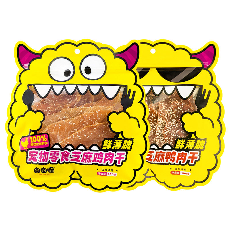 【鲜薄脆】肉肉怪鸭肉干狗狗零食