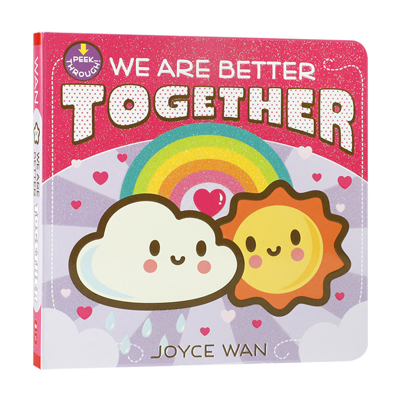 英文原版 We Are Better Together 我们在一起会更好 低幼儿童英语启蒙认知绘本 宝宝撕不烂纸板书 亲子互动共读睡前故事早教书