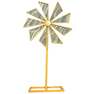 婚庆道具电动旋转风车路引婚礼舞台布置铁艺摩天轮橱窗装饰摆件品