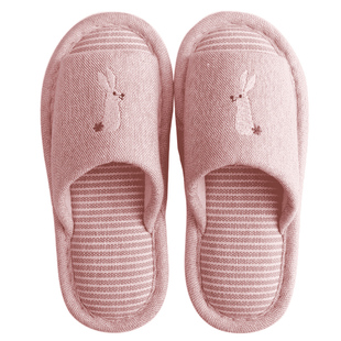 家居情侣室内春秋地板布拖鞋女夏可爱亲子居家用防滑儿童棉拖鞋男