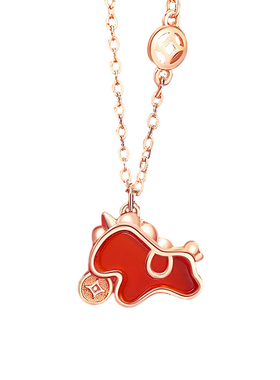 马年生肖本命年纯银项链