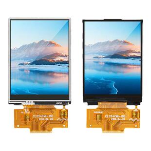 2.4寸TFT显示屏电容触摸屏SPI串口屏4线焊接18pin驱动IC7789/9341