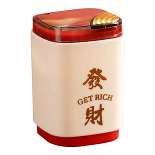 牙签筒家用高颜值高档牙签盒一键出签客厅茶几摆件喜庆新年范围感