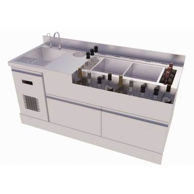 酒吧调酒台不锈钢商用鸡尾酒柜