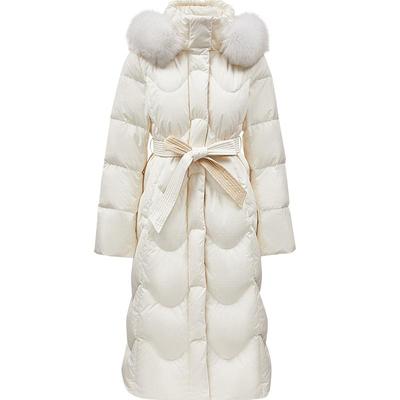 ONLY直筒翻领长款羽绒服