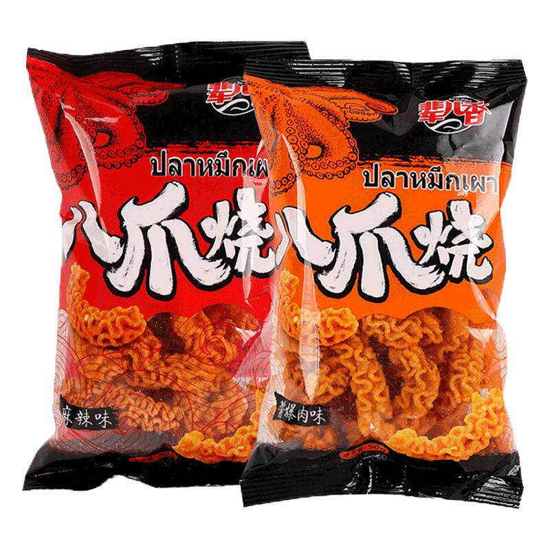 辈儿香八爪烧麻辣味追剧食品小吃