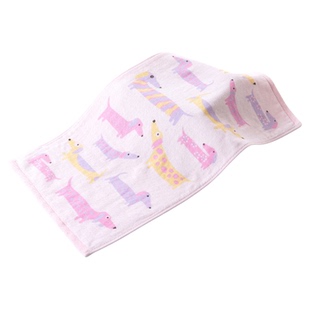 金号毛巾纯棉双层纱布无捻面巾家用儿童洗脸洗澡100全棉吸水可爱