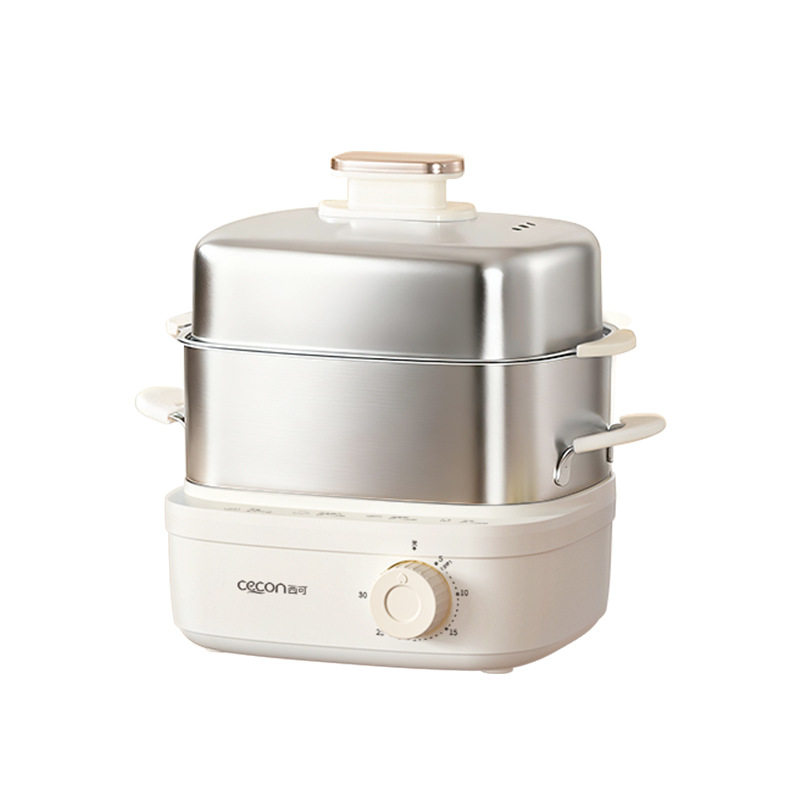 西可蒸蛋器煮蛋器家用新款定时304不锈钢小型电蒸锅早餐机烹饪机