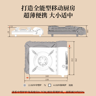 炉家用便携式 卡式 迷你燃气炉商用小型煤气灶户外烧水炉具瓦斯炉子