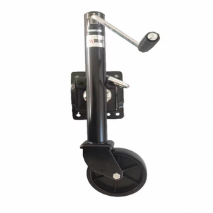 房车支架手摇侧摇刹车款千斤顶支架导向轮船用拖车支撑腿改装配件