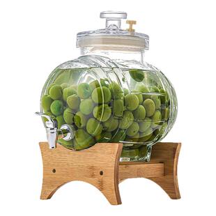 泡酒玻璃瓶带龙头啤酒桶水果茶饮料冰箱冷水壶果汁网红可乐桶容器