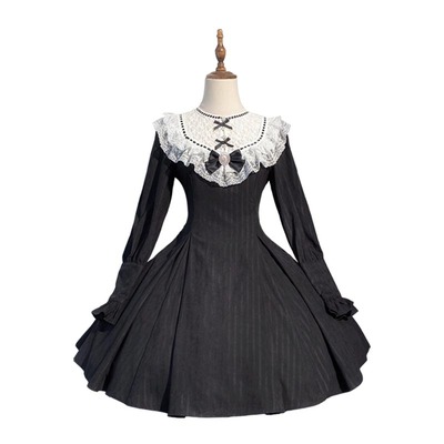 优雅cla系片裁lo有大码连衣裙