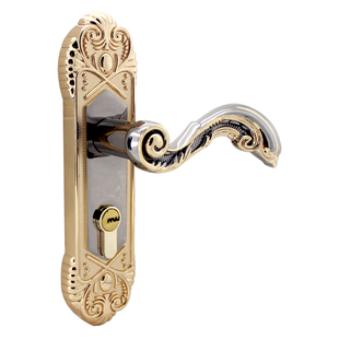 110mm孔距双舌门锁5050锁体插芯把手锁高利小号锁不锈钢平替款锁