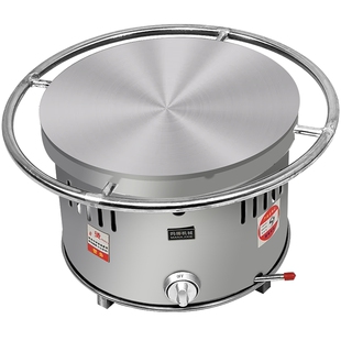 山东杂粮煎饼机商用摆摊燃煤气液化气煎饼果子机固定煎饼炉子锅鏊