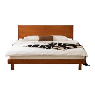 出乎生活日间实木床黄杨木小户型简约原木风家用卧室1.8米床双人