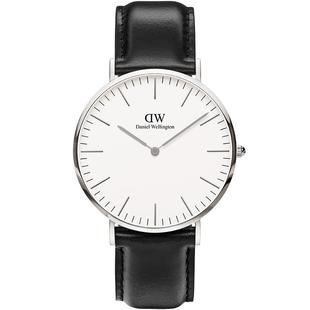 【情人节礼物】DW手表男 CLASSIC系列经典皮质手表带石英腕表商务