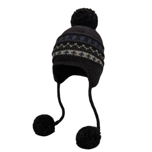 费尔岛针织毛线帽女秋冬加绒加厚雷锋帽保暖帽子东北防寒骑车护耳