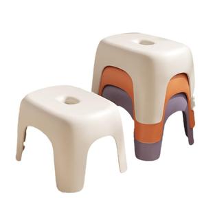 可叠放凳子客厅小板凳家用椅子儿童矮凳沙发凳加厚简约塑料圆凳子