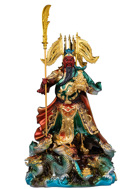 康盛关公神像摆件家用供奉武财神关二爷像站像关圣帝君供奉摆件