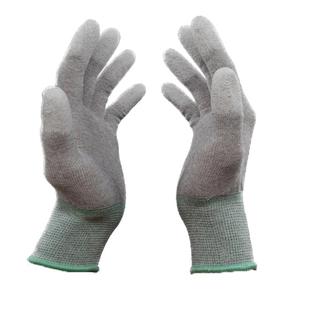 碳纤维防静电手套男女车间pu涂指浸胶电子厂专用装机触屏工作手套