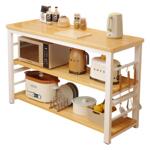 厨房置物架多功能落地多层窄边餐边柜桌子台面微波炉收纳储物架子