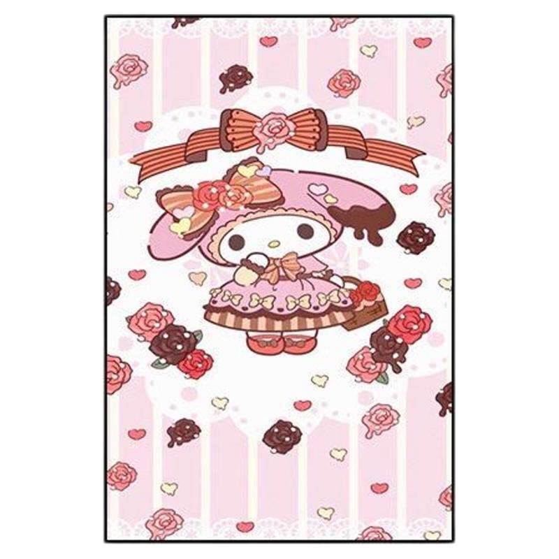 美乐蒂客厅卧室装饰画三丽鸥动漫挂画儿童房创意可爱粉色卡通壁画