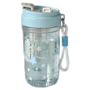 恒度水杯咖啡杯高颜值新款校园ins吸管便携可爱夏季学生随手杯子