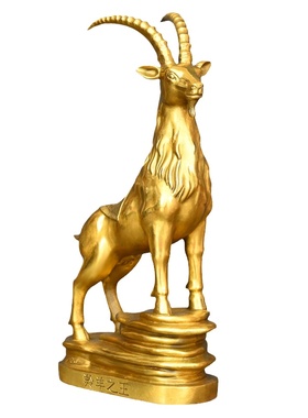 铜羊三阳开泰羚羊王办公室摆设大