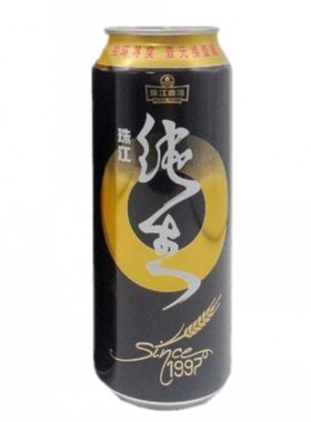 珠江97经典纯生啤酒黑罐听装整箱