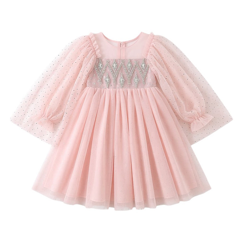 女童爱莎公主裙春秋生日礼服纱裙
