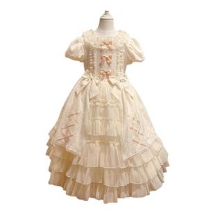 女童洛丽塔华丽公主裙秋冬生日连衣裙萝莉塔宫廷花童礼服小女孩