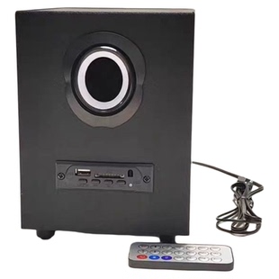 包邮 4寸蓝牙低音炮单炮2.1重低音木质USB音箱可插卡插优盘纯低音