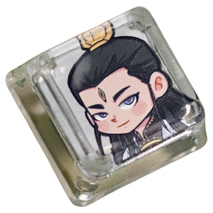 黑神话悟空杨戬机械键盘个性透明透光创意动漫单个单颗键帽客制化