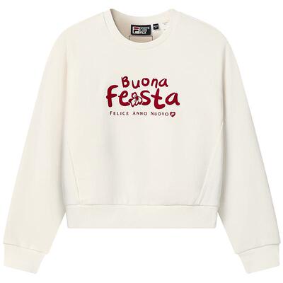 FILA斐乐女士圆领针织套头衫