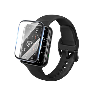 适用oppowatch2钢化膜oppo watch2保护膜全屏46mm智能手表贴膜ecg全包0pp0手环42曲面手表膜watch表盘41软膜